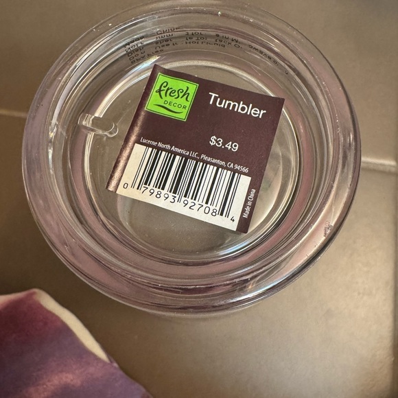 ♥️ACRYLIC Poolside 6 Tumblers Glasses Picnic Unbreakable Striped Color Summer - Picture 8 of 10